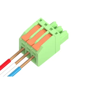 Kc3.5-6.0mm 3.81mm Quick Terminal Block Straight Curved Pin Press Plug-In PCB Wiring Connector