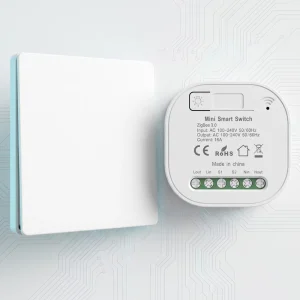 Kinetic Wireless Remote Control Home Light Switches 1 Gang 1 Way IP44 Waterproof ABS PC Material Wall Switch Zigbee