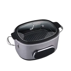 Kitchen 5.6L/6Qt Multi Function Electric Slow Cooker with Warmer Steam Oven Fryer Sous Vide Function