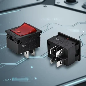 L5 Plastic Metal Bipolar Mini Circuit Breaker Rocker Overload Switch Manual Reset Industrial Electrical Equipment