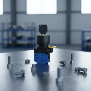LA36M Y 22MM Key Lock Selector Switch Plastic IP40 Position Customize 10A High Current 250VAC for Authorization Operation