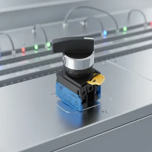 LA36MA XB 22mm 2 Position Selector Switch 10A 250V IP40 Plastic Screw Terminal Black Red Green Handle for Industrial Use
