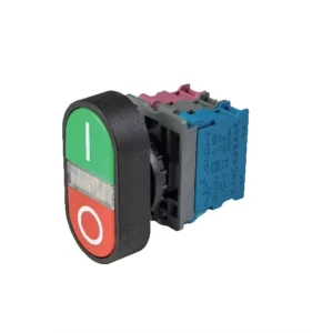 LA38 205 Series 22mm Double Head Waterproof Push Button Switches Plastic Material Momentary Operation 6A Max 1NO1NC 2NO