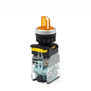 LA38 20XSD Push Button 3 Position Self locking Button Switch Short Handle Rotary Plastic Maintained Push Button Switches