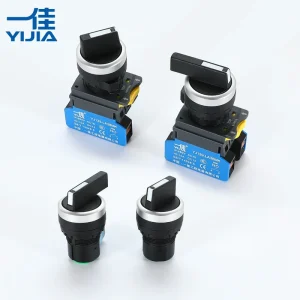 LA38MK XB 22MM Plastic Selector Switch 2 3 Position Select Button Black Red Green Handle IP40 Quick Plug Wiring Machinery