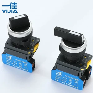 LA38MK XB 22MM Plastic Selector Switch 2 3 Position Select Button Black Red Green Handle Quick Plug 250V 10A Wiring