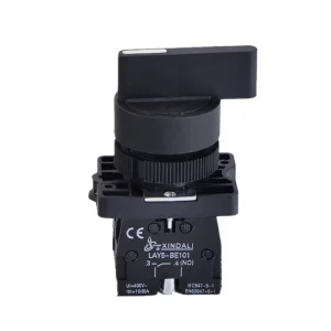 LAY5-EJ21 IP65 10A 220V 2NO Two Positions Momentary PC Plastic Maintained Rotary Selector Push Button Switches