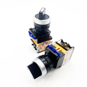 LAY50 22D 11X 22mm Selector Button Common Knob Momentary Self reset or Maintained Latch Self lock LA38 11X Rotary Switch