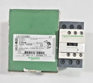 LC1D25 CONTACTOR 40AMP 15HP 3 P COIL 24VDC