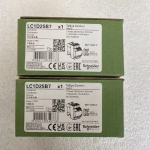 LC1D25B7 Contactor 3 Phase 3NO 24VAC 50/60Hz Coil
