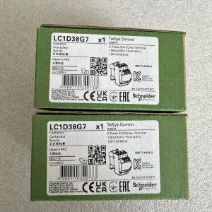 LC1D38G7 Contactor 3Phase 3NO 120VAC 50/60Hz Coil 2PCS