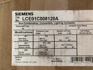 LCE01C008120A 8Pole 8NO 1 Electrically Held Lighting Contactor