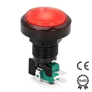 LED Arcade Cash Out Push Button Illuminated Game Machine Button with Microswitch for Fish Game Arcade Cabinet