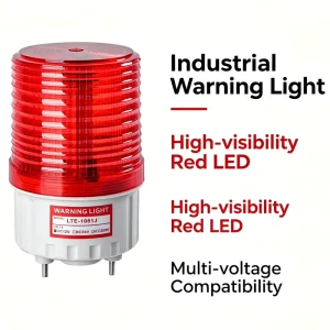 LED Flashing Industrial Equipment Indicator Light Waterproof Plastic Red LED Indicator