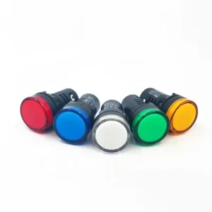 LED Indicator Lights 220V Waterproof Pilot Light AC DC 12V 48V 110V 380V Compatibility AD16-22mm Equipment Indicator Plastic