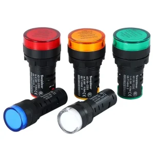 LED Indicator Lights Red Green Yellow Blue Signal Light 16mm 22mm Mini Signal Pilot Lamp For Equipment