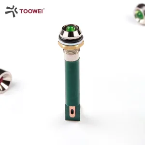 LED Indicator with Waterproof Sealing Rings Blue Light Signal Indicator Lamp