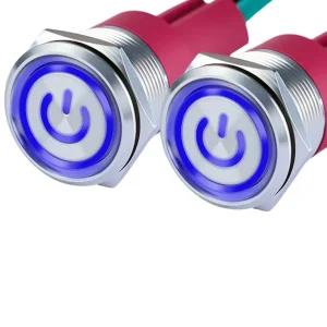 LED Push Button Switch 16mm 19mm Press Button Momentary Latching Push Button Switch