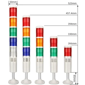 LED Stack Tower Light Alarm Light LED Indicator Lamp 24V Three-color Multi-layer Warning Light