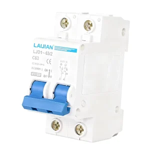 LJDCMCB 1A-125A 1P-4P DC Mini Circuit Breaker MCB 500V-1500V 6kA-10kA TUV/CE Certified for Solar PV