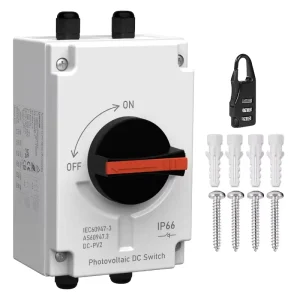 LKXG 40 32A IP66 1000VDC CE Certified 3P 4P Waterproof PV Solar System Isolating Switch Disconnector DC Isolator Switch