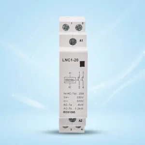 LNC1 20 20A 220V AC Contactor 2 Pole 4kW AC 7a Rated 1.2kW AC 7b Household Contactor IEC61095 for Home Lighting Heating Control