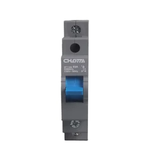 LONG TAI SF119G 1P Industrial Grey Shell Isolator Disconnector Switch 16A-80A 240/415V Copper Silver Contact CE 35mm DIN Rail