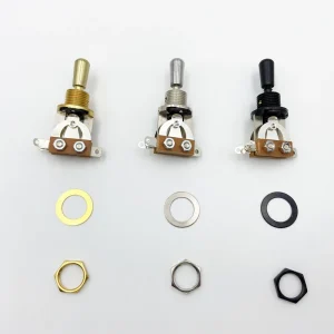 LP Electric Guitar 3 Way Open Type Rotary Pickup Switch Tone Selector with Metal Cap Gold Silver Black for LP Style Guitars