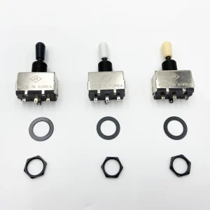 LP Electric Guitar Enclosed 3 Way Pickup Selector Toggle Switch with Logo Box Style Knobs Chrome Tone Conversion Switch