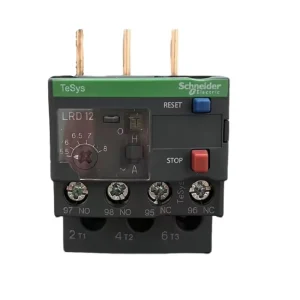 LRD12 5.5-8A Miniature Sealed Thermal Overload Relay 1NO 1NC 20A Adjustable Current Range IP20 Motor