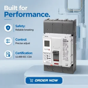 LS MCCB Meets UL489 IEC60947-2 EQ & SQ Nuclear Specs World-Class Molded Case Breaker for Power Distribution 1200A 100KA