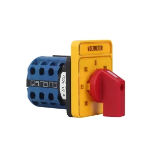 LW26-20 VOLTMETER YR CE Certificate Yellow Plate Red Handle Three Layer 270 Rotation Changeover Selector Switch 690V