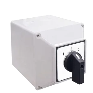 LW26-63/3 12 Terminals 63A Universal Latching Rotary Cam Selector Switch With Waterproof Exterior Box