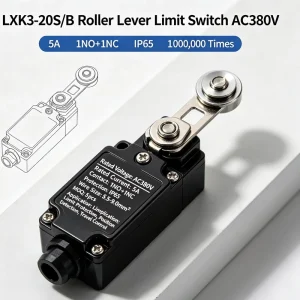 LXK3 20S Roller Type Limit Switch AC380V 5A 1NO+1NC IP65 Waterproof Terminal Wiring Industrial Equipment