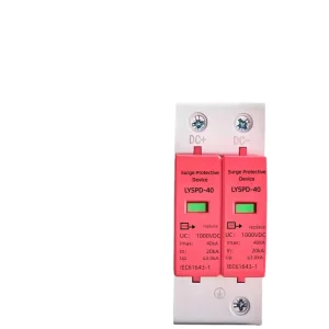 LYSPD-40 PV T2 2P 40KA Surge Protector Device DC 1000V Lightning Protection Industrial Solar Systems Electronic Equipment