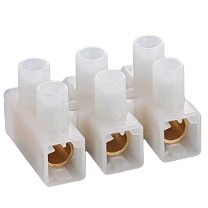 Large Capacity Terminal Block for Automotive 750V 76A PA66 Housing Easy Cut Design for Electrical Panels