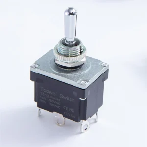 Latch Waterproof On Off On DPDT Toggle Switch for Excavator Concrete Pump Truck