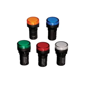 Light Indicator 22mm LED Pilot Signal Light Lamp 24v 110v 220v Panel Light Indicator