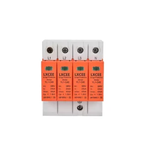 Lightning Surge Protector SPD Surge Protection Device White/Red/Black Color AC T2 Level 2P Electronic Equipment Surge Arrester