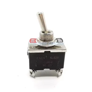 Locking Toggle Switch 4 Pins 2 Positions Screw ON OFF Silver Contacts 16A/250VAC