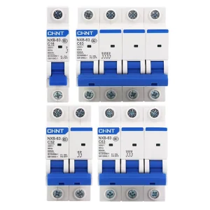 Low Cost Chint Mcb Circuit Breaker NXB 63 1P C10 in Stock