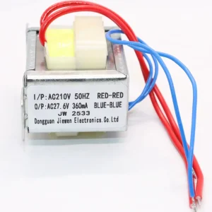 Low Frequency Transformer EI4824 (8W, 210V/27.6V) for Industrial Control System Voltage Conversion