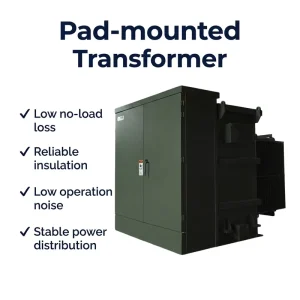 Low Loss Low Noise High Voltage Three Phase 60Hz 13.8kV Pad-mounted Power Transformer