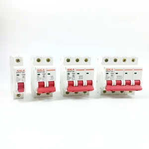 Low Voltage Mini Circuit Breaker 1P-4P 63A Electrical Protection MCB