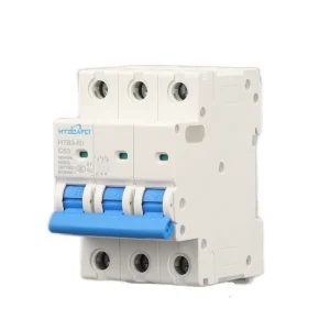 Low Voltage Miniature Circuit Breaker HTB3-80-3P 230V PA66 Material 6KA Breaking Capacity IP65 Protection Din Rail Mounted CE