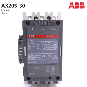 Low Voltage Series 3 Phase AC Contactor AX185 30 11 80 220 230V Industrial Power Distribution Made China 1SFL491074R8011