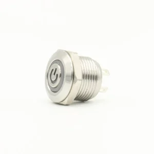 Low Voltage Ultra Short Micro Travel Momentary Waterproof IP67 Stainless Steel Push Button Switch with Non Polarity LED