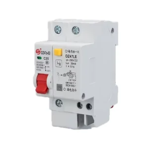 Low voltage residual current circuit breaker 3p miniature circuit breaker device 63A rail type circuit breaker
