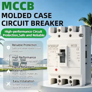 M1-125 MCCB Circuit Breaker 2P 3P 4P AC 400V 16A 20A 25A 32A 40A 50A 63A 80A 100A 125A Electrical Moulded Case Circuit Breakers