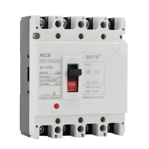 M1 125L 3300 4P 4 Pole 63A 125A 400V 690V 50 60HZ White AC MCCB Electric Power Molded Case Circuit Breaker